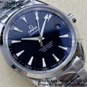 OMEGA Aqua Terra 150M Master Chronometers VSF 1:1 Best Edition Black Dial SS Hand on SS Bracelet A8900 Super Clone - Super Clone Watch | 1:1 Best Version