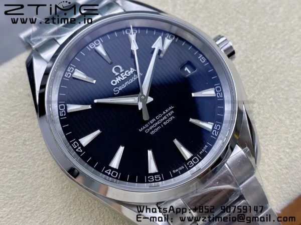 OMEGA Aqua Terra 150M Master Chronometers VSF 1:1 Best Edition Black Dial SS Hand on SS Bracelet A8900 Super Clone - Super Clone Watch | 1:1 Best Version