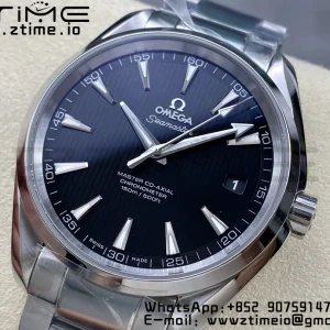 OMEGA Aqua Terra 150M Master Chronometers VSF 1:1 Best Edition Black Dial SS Hand on SS Bracelet A8900 Super Clone - Super Clone Watch | 1:1 Best Version