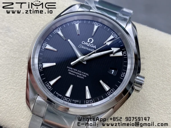 OMEGA Aqua Terra 150M Master Chronometers VSF 1:1 Best Edition Black Dial SS Hand on SS Bracelet A8900 Super Clone - Super Clone Watch | 1:1 Best Version