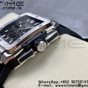 HUBLOT Square Bang Unico 42mm 821.NX.0170.RX Titan BBF 1:1 Best Edition Skelett Zifferblatt auf schwarzem Kautschukband A1280 - Super Clone Watch | 1:1 Best Version