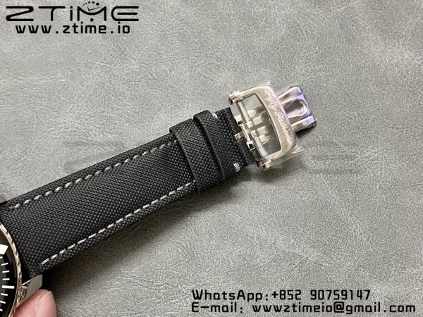 Blancpain Fifty Fathoms Tourbillon SS Real PR JBF Best Edition Black Dial on Black Nylon Strap (Free Extra Strap) - Super Clone Watch | 1:1 Best Version