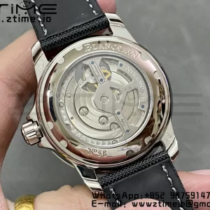 Blancpain Fifty Fathoms Tourbillon SS Real PR JBF Best Edition Black Dial on Black Nylon Strap (Free Extra Strap) - Super Clone Watch | 1:1 Best Version