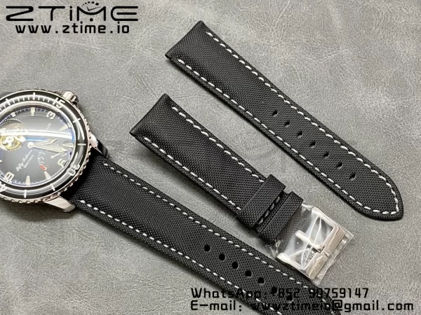 Blancpain Fifty Fathoms Tourbillon SS Real PR JBF Best Edition Black Dial on Black Nylon Strap (Free Extra Strap) - Super Clone Watch | 1:1 Best Version