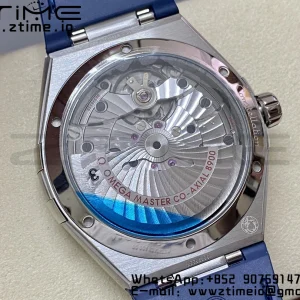 OMEGA  Constellation Blue Ceramic SS VSF 1:1 Best Edition White Dial on Blue Gummy Strap A8900 Super Clone - Super Clone Watch | 1:1 Best Version