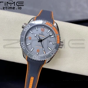 OMEGA Planet Ocean 43.5mm Ti VSF 1:1 Best Edition Black/Orange Bezel Gray Dial on Gray Nylon Strap A8900 - Super Clone Watch | 1:1 Best Version