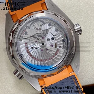 OMEGA Planet Ocean 43.5mm Ti VSF 1:1 Best Edition Black/Orange Bezel Gray Dial on Gray Nylon Strap A8900 - Super Clone Watch | 1:1 Best Version