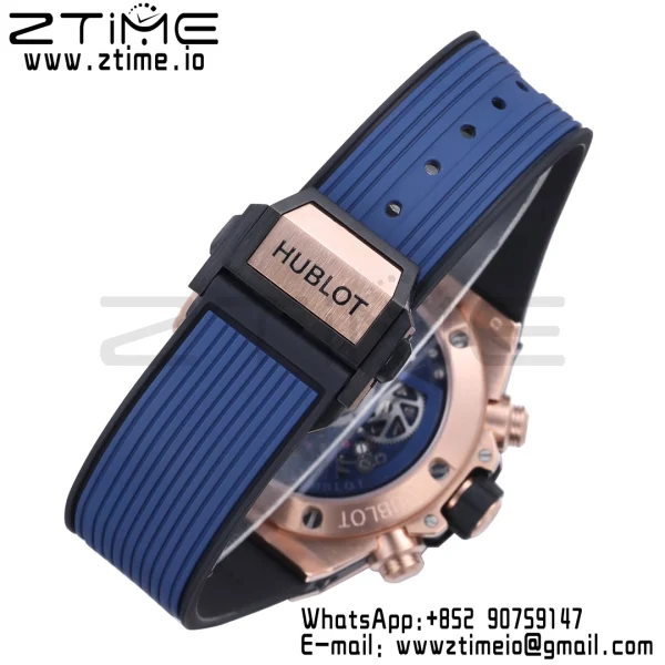 HUBLOT Big Bang Unico 42mm 441.OX.1181.RX  BBF 1:1 Best Edition Skeleton Dial on Blue Rubber Strap A1280 V2 - Super Clone Watch | 1:1 Best Version