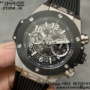 HUBLOT Big Bang Unico 42mm 441.NM.1171.RX Titanium BBF 1:1 Best Edition Skeleton Dial on Blue Rubber Strap A1280 V2 - Super Clone Watch | 1:1 Best Version