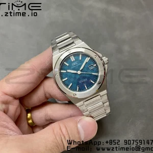 IWC Ingenuier 40mm V7F 1:1 Best Edition Blue Dial on SS Bracelet A2892 - Super Clone Watch | 1:1 Best Version