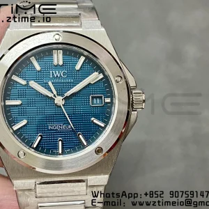 IWC Ingenuier 40mm V7F 1:1 Best Edition Blue Dial on SS Bracelet A2892 - Super Clone Watch | 1:1 Best Version