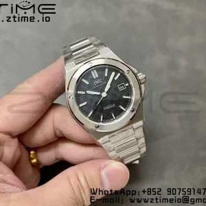 IWC Ingenuier 40mm V7F 1:1 Best Edition Black Dial on SS Bracelet A2892 - Super Clone Watch | 1:1 Best Version