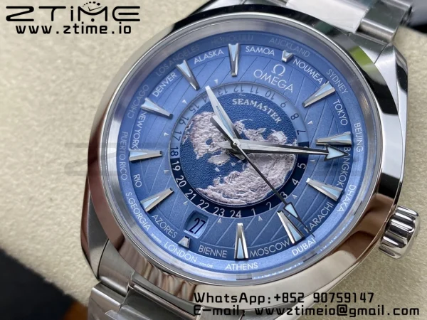 OMEGA Aqua Terra 150M 43mm 24 VSF 1:1 Best Edition Summer Blue Dial on SS Bracelet A8938 Super Clone - Super Clone Watch | 1:1 Best Version