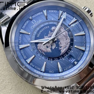 OMEGA Aqua Terra 150M 43mm 24 VSF 1:1 Best Edition Summer Blue Dial on SS Bracelet A8938 Super Clone - Super Clone Watch | 1:1 Best Version