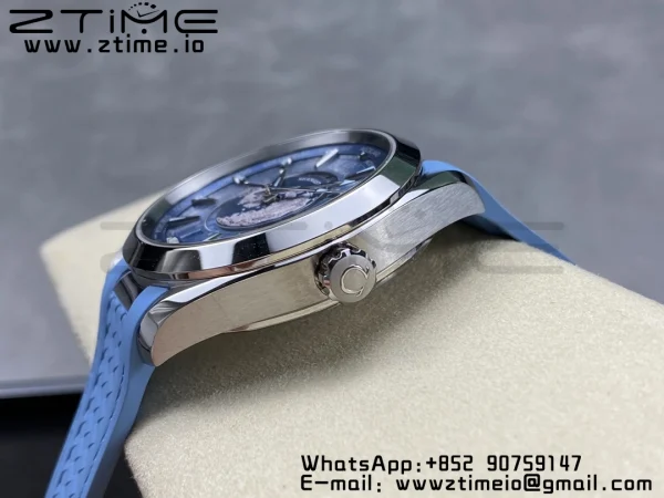 OMEGA Aqua Terra 150M 43mm 24 VSF 1:1 Best Edition Summer Blue Dial on Blue Rubber Strap A8938 Super Clone - Super Clone Watch | 1:1 Best Version