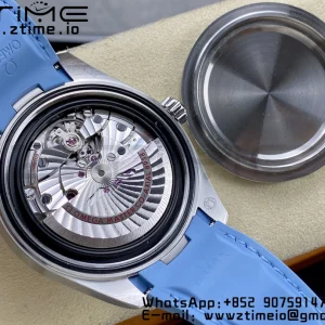 OMEGA Aqua Terra 150M 43mm 24 VSF 1:1 Best Edition Summer Blue Dial on Blue Rubber Strap A8938 Super Clone - Super Clone Watch | 1:1 Best Version