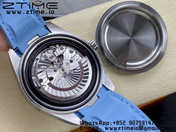 OMEGA Aqua Terra 150M 43mm 24 VSF 1:1 Best Edition Summer Blue Dial on Blue Rubber Strap A8938 Super Clone - Super Clone Watch | 1:1 Best Version