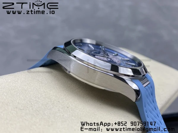 OMEGA Aqua Terra 150M 43mm 24 VSF 1:1 Best Edition Summer Blue Dial on Blue Rubber Strap A8938 Super Clone - Super Clone Watch | 1:1 Best Version