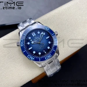 OMEGA Seamaster 300 SS VSF 1:1 Best Edition Gradient Blue Dial on SS Bracelet A8808 - Super Clone Watch | 1:1 Best Version