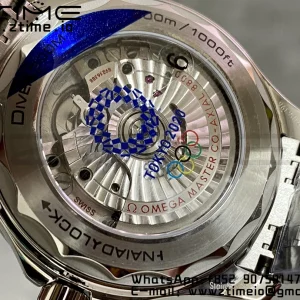 OMEGA Seamaster Diver 300M VSF 1:1 Best Edition Blue Ceramic White Dial on SS Bracelet  A8800 V2 - Super Clone Watch | 1:1 Best Version