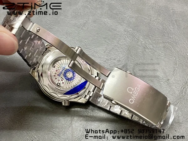 OMEGA Seamaster Diver 300M VSF 1:1 Best Edition Blue Ceramic White Dial on SS Bracelet  A8800 V2 - Super Clone Watch | 1:1 Best Version