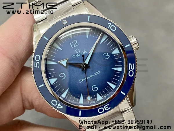 OMEGA Seamaster 300 Heritage VSF 1:1 Best Edition Blue Dial on SS Bracelet A8912 Super Clone - Ρολόι Super Clone | 1:1 Best Version