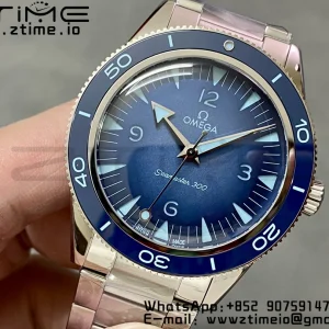 OMEGA Seamaster 300 Heritage VSF 1:1 Best Edition Blue Dial on SS Bracelet A8912 Super Clone - Ρολόι Super Clone | 1:1 Best Version