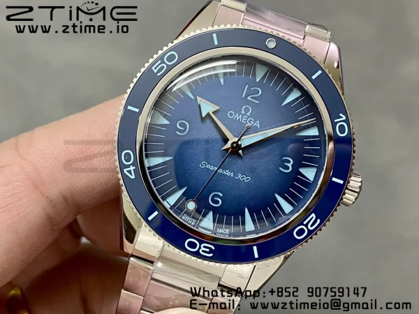OMEGA Seamaster 300 Heritage VSF 1:1 Best Edition Blue Dial on SS Bracelet A8912 Super Clone - Ρολόι Super Clone | 1:1 Best Version