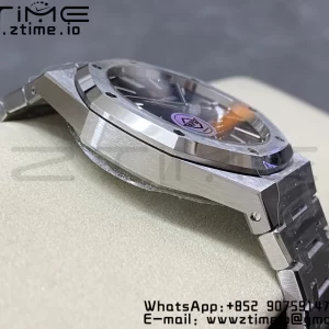 AP Royal Oak 41mm 15400 SS APSF 1:1 Best Edition Blue Textured Dial on SS Bracelet SA3120 Super Clone V3 - Super Clone Watch | 1:1 Best Version