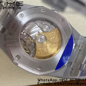 AP Royal Oak 41mm 15400 SS APSF 1:1 Best Edition Blue Textured Dial on SS Bracelet SA3120 Super Clone V3 - Super Clone Watch | 1:1 Best Version