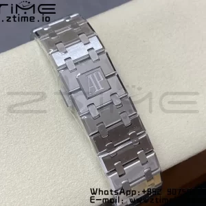 AP Royal Oak 41mm 15400 SS APSF 1:1 Best Edition Blue Textured Dial on SS Bracelet SA3120 Super Clone V3 - Super Clone Watch | 1:1 Best Version