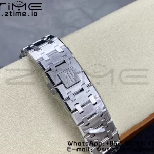 AP Royal Oak 41mm 15400 SS APSF 1:1 Best Edition Gray Textured Dial on SS Bracelet SA3120 Super Clone V3 - Super Clone Watch | 1:1 Best Version