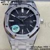AP Royal Oak 41mm 15400 SS APSF 1:1 Best Edition Black Textured Dial on SS Bracelet SA3120 Super Clone V3 - Super Clone Watch | 1:1 Best Version