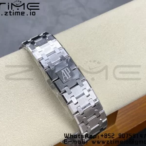 AP Royal Oak 41mm 15400 SS APSF 1:1 Best Edition Black Textured Dial on SS Bracelet SA3120 Super Clone V3 - Super Clone Watch | 1:1 Best Version
