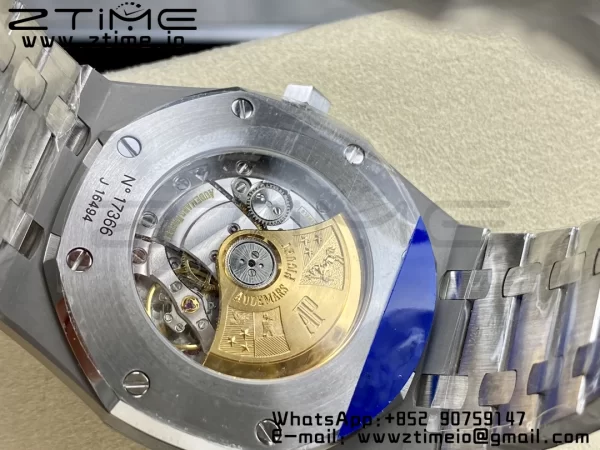 AP Royal Oak 41mm 15400 SS APSF 1:1 Best Edition White Textured Dial on SS Bracelet SA3120 Super Clone V3 - Super Clone Watch | 1:1 Best Version