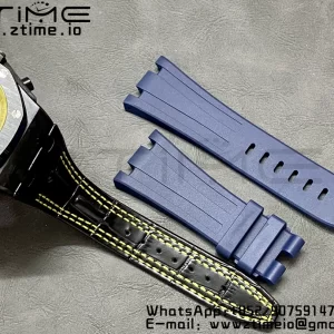 AP Royal Oak Offshore 'Bumble Bee' APF Best Edition on Black Rubber Strap A3126 - Super Clone Watch | 1:1 Best Version