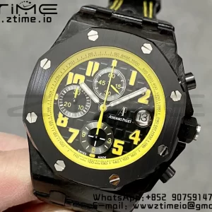 AP Royal Oak Offshore 'Bumble Bee' APF Best Edition on Black Rubber Strap A3126 - Super Clone Watch | 1:1 Best Version