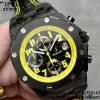 AP Royal Oak Offshore 'Bumble Bee' APF Best Edition on Black Rubber Strap A3126 - Super Clone Watch | 1:1 Best Version