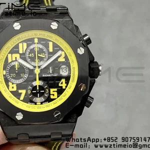 AP Royal Oak Offshore 'Bumble Bee' APF Best Edition on Black Rubber Strap A3126 - Super Clone Watch | 1:1 Best Version