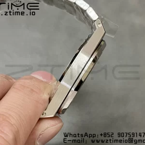 AP Royal Oak 41mm 15410 Frosted SS APSF 1:1 Best Edition Cadran gris texturé sur bracelet SS SA3120 Super Clone V3 - Super Clone Watch | 1:1 Best Version
