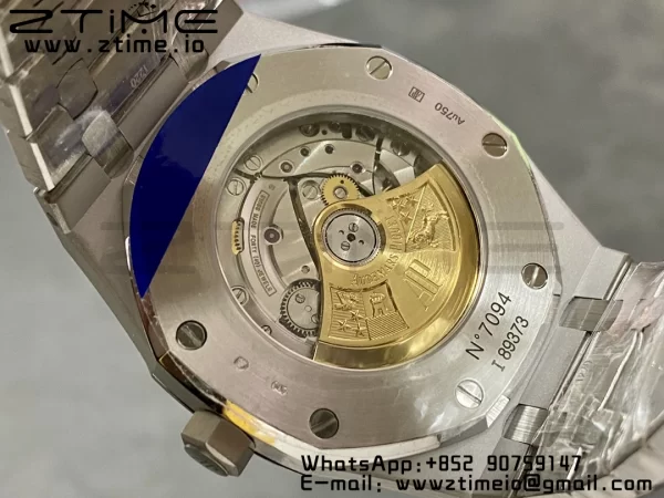 AP Royal Oak 37mm 15454 Frosted SS APSF 1:1 Best Edition Gray Textured Dial on Frosted SS Bracelet SA3120 Super Clone V2 - Super Clone Watch | 1:1 Best Version