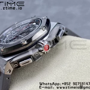 AP Royal Oak Offshore Schumacher SS APF Best Edition Gray/Black Dial on Gray Rubber Strap A3126 - Super Clone Watch | 1:1 Best Version