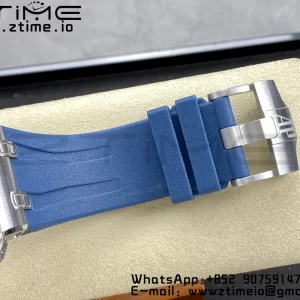 AP Royal Oak Offshore Schumacher SS APF Best Edition Gray/Blue Dial on Blue Rubber Strap A3126 - Super Clone Watch | 1:1 Best Version