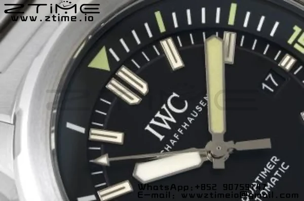 IWC Aquatimer SS IW329002 V6SF 1:1 Best Edition Black Dial on SS Bracelet A2892 - Super Clone Watch | 1:1 Best Version