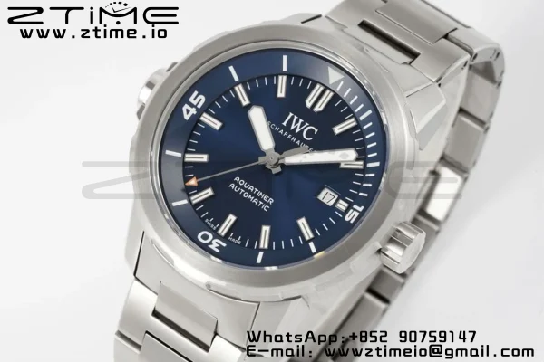 IWC Aquatimer SS IW329002 V6SF 1:1 Best Edition Blue Dial on SS Bracelet A2892 - Super Clone Watch | 1:1 Best Version