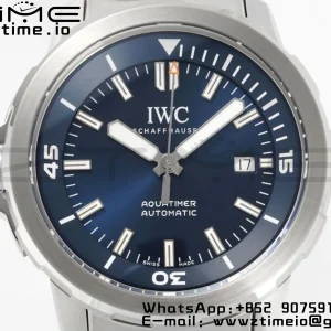 IWC Aquatimer SS IW329002 V6SF 1:1 Best Edition Blue Dial on SS Bracelet A2892 - Super Clone Watch | 1:1 Best Version