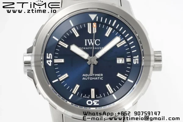 IWC Aquatimer SS IW329002 V6SF 1:1 Best Edition Blue Dial on SS Bracelet A2892 - Super Clone Watch | 1:1 Best Version