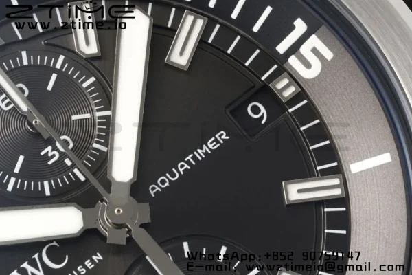 IWC Aquatimer Chrono SS V6SF 1:1 Best Edition Gray Dial on SS Bracelet A7750 - Super Clone Watch | 1:1 Best Version