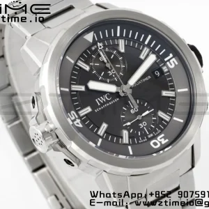 IWC Aquatimer Chrono SS V6SF 1:1 Best Edition Gray Dial on SS Bracelet A7750 - Super Clone Watch | 1:1 Best Version