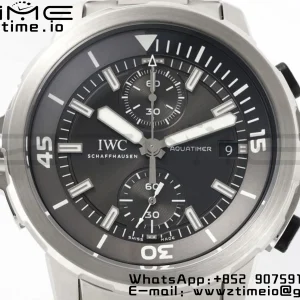 IWC Aquatimer Chrono SS V6SF 1:1 Best Edition Gray Dial on SS Bracelet A7750 - Super Clone Watch | 1:1 Best Version